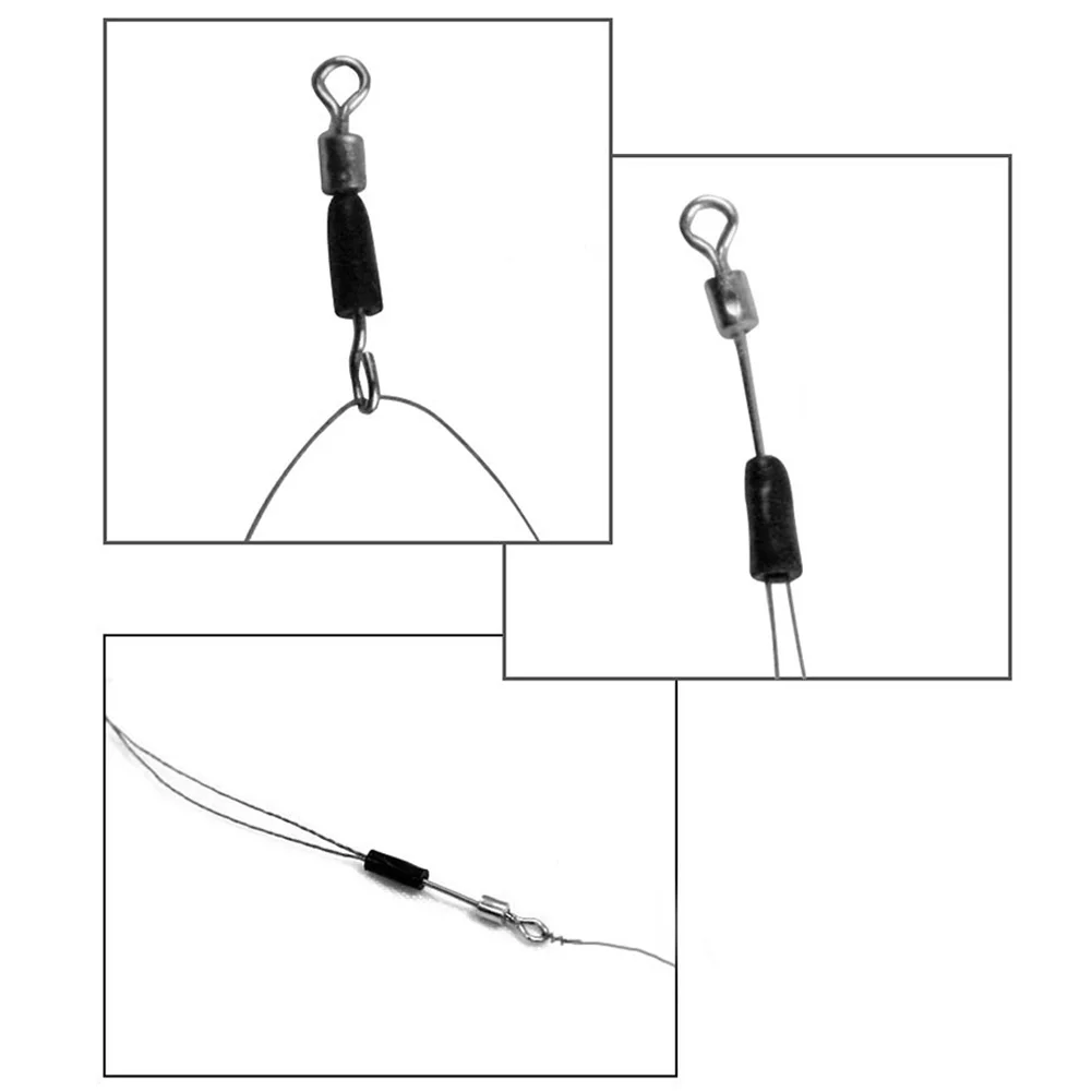 30pcs Quick Fast Link fishing Hooks Ball Bearing Swivel Solid Rings Fishing Hook Connector S/M/L | Спорт и развлечения