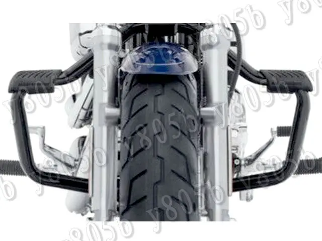 Черный матовый металлический стальной протектор двигателя для мотоцикла