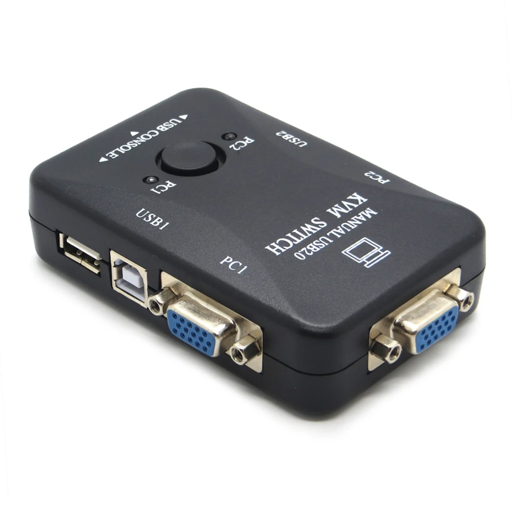 

2 порта USB 2,0 Мышь Клавиатура KVM переключатель VGA переключатель SVGA Box