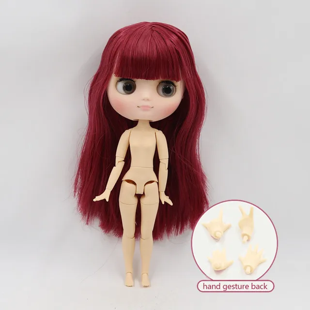 Кукла Middie blyth 20 см, шарнирное тело с жестом руки 1/8 bjd, модные куклы, фабричная Обнаженная - Цвет: -BL2436
