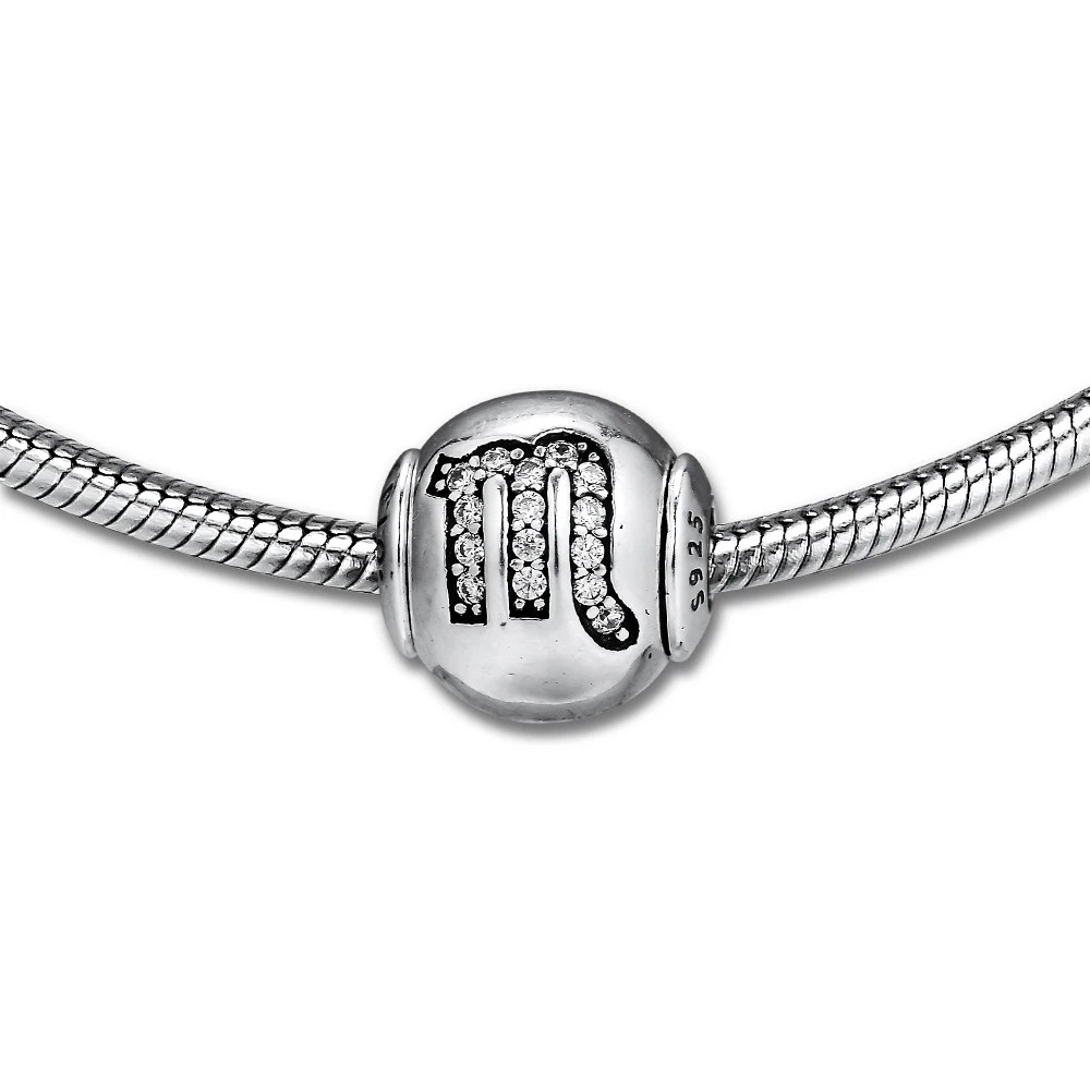 Fits Pandora Essence Collection Bracelets Scorpio Essence Bead Charms 925 Sterling Silver Beads for Jewelry Making Kralen