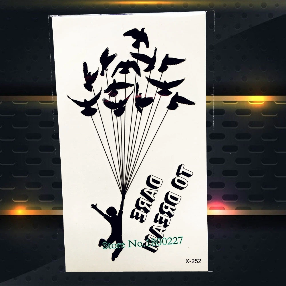 Музыка мелодия временные татуировки наклейки для детей поддельные флэш тату