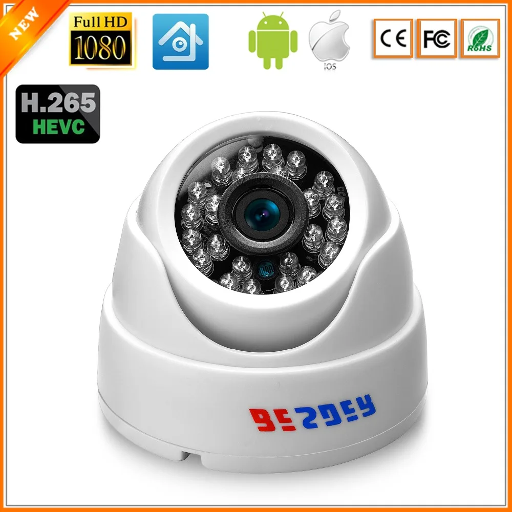 H.265 Full HD 1080P 1/2. 8 ''SONY IMX307 2 мегапикселя IP камера ИК ночного видения Крытый Купол безопасности CCTV камера Onvif XMEYE P2P