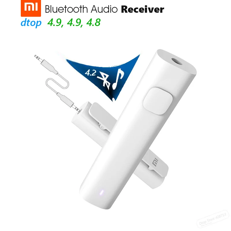 Оригинальный Xiaomi Bluetooth аудио приемник 4 2 Музыкальный беспроводной адаптер 3 5 мм