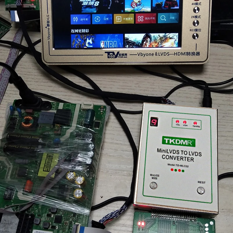 TKDMR TV160-MiniLVDS-transfer LVDS конвертер с 7 и 6 поколения легко носить с собой-мощная функция защиты