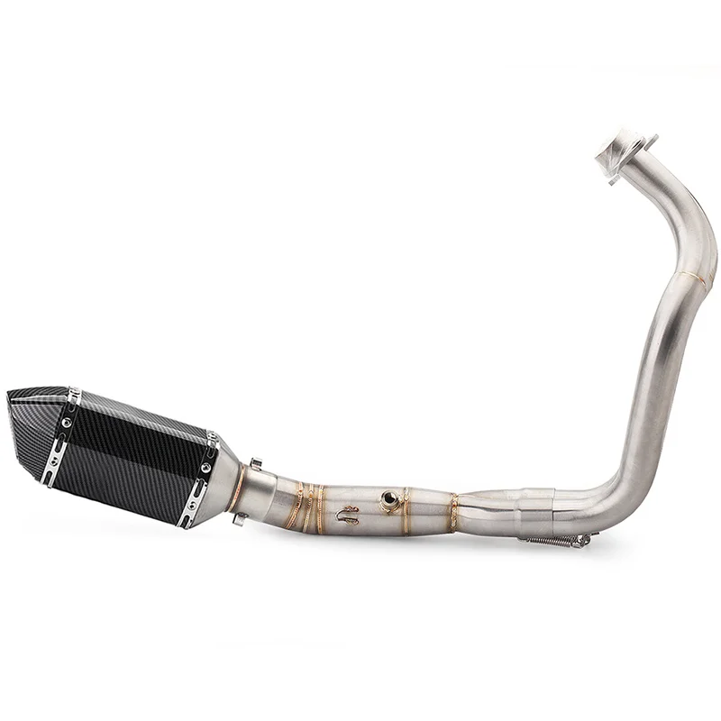 MT07 FZ07 выхлопная система мотоцикла для Yamaha MT-07 mt07 с akrapovic труба из нержавеющей