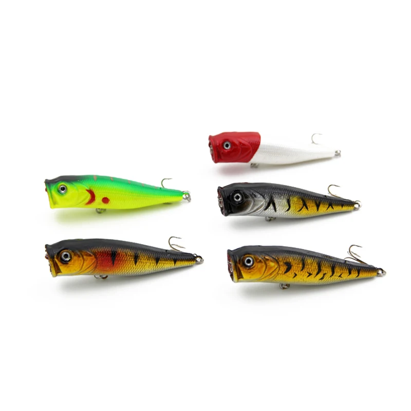 TUYA Popper Topwater рыболовные приманки плавающий Топ водная беспламенная жесткая