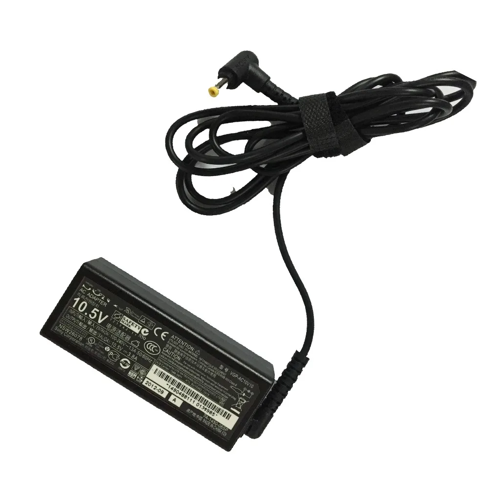 10 5 V 3.8A 40w 4 8x1 7 новый оригинальный адаптер переменного тока для ноутбука Sony Vaio DUO10