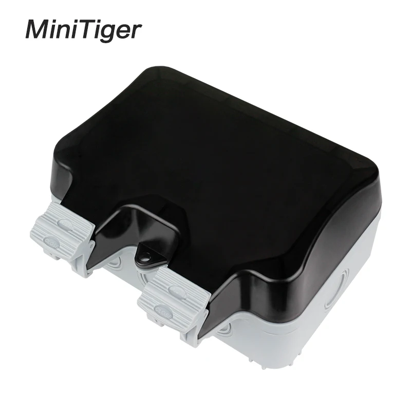 Minitiger IP66 Водонепроницаемая наружная настенная розетка с защитой от атмосферных