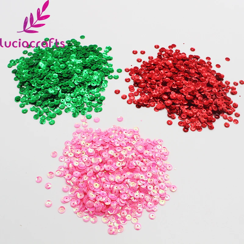 Lucia crafts 5 мм в диаметре, различные Цвет кукурузных хлопьев Радужная чашка с блестками, на плоской подошве, с блестками для Костюмы платье Accssory для использования в домашних условиях 1 кор./лот D1006