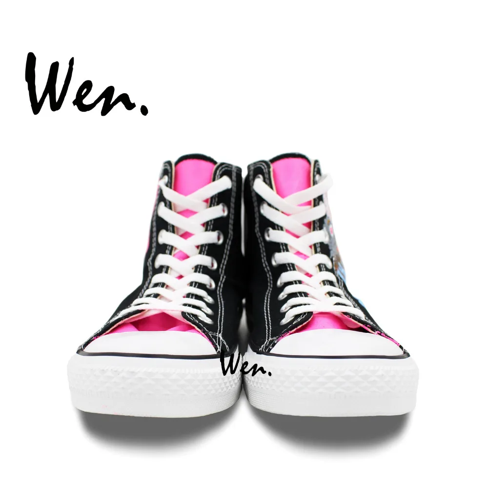 Вэнь оригинальный дизайн на заказ ручная роспись обувь мороженое Монстр цветные