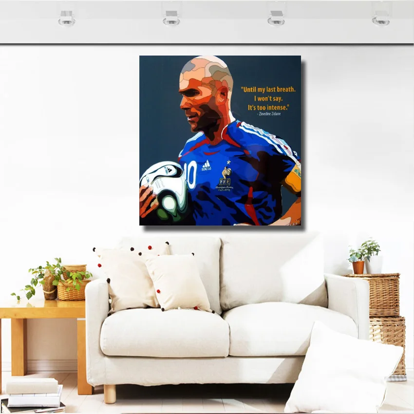 Бесплатная доставка высокое качество расписанный вручную футбольный постер