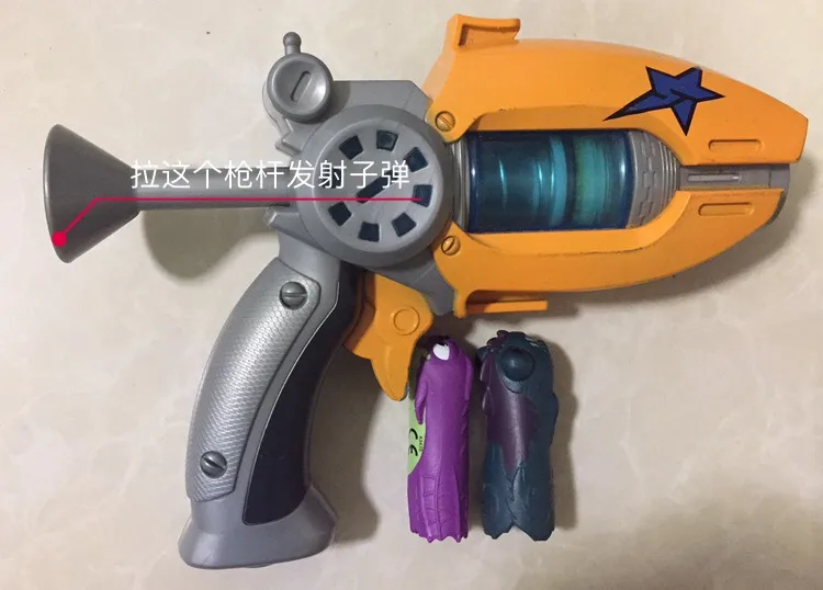 Горячая продажа мультфильм аниме Slugterra Play Shot Gun игрушка дать 2 пули 1 фигурку как