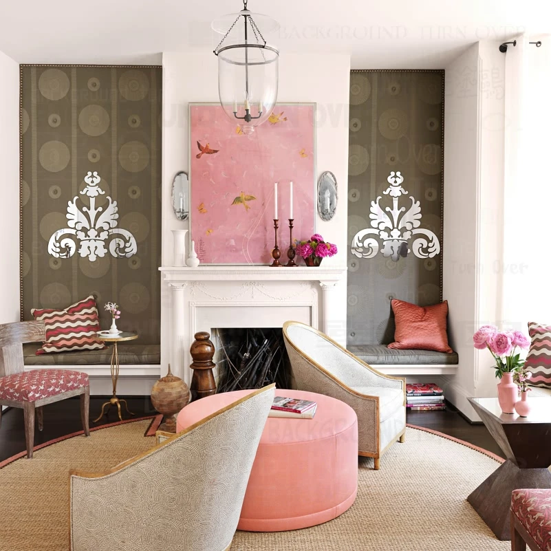 Зеркальные настенные наклейки декоративные виниловые для украшения комнаты