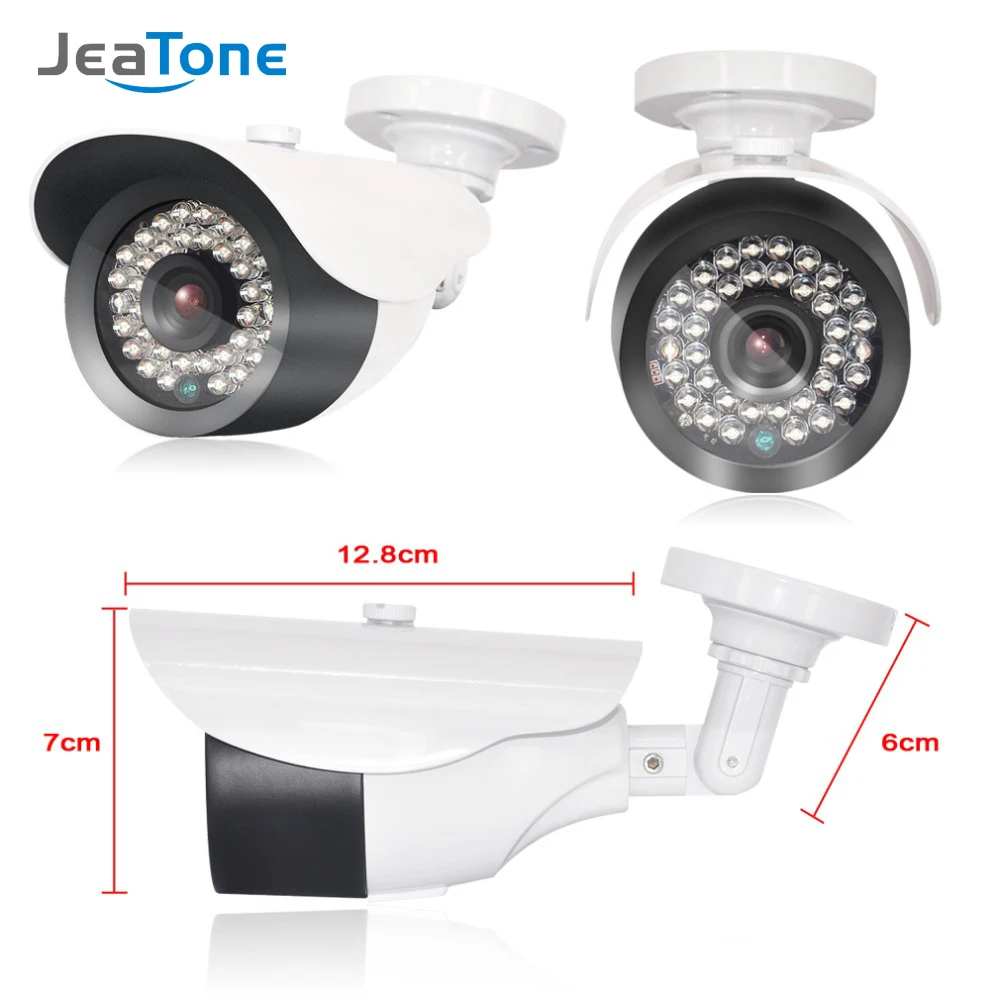 JeaTone 1080P IP камера наблюдения с 3,6 мм объективом Водонепроницаемый 2,4 мегапикселей