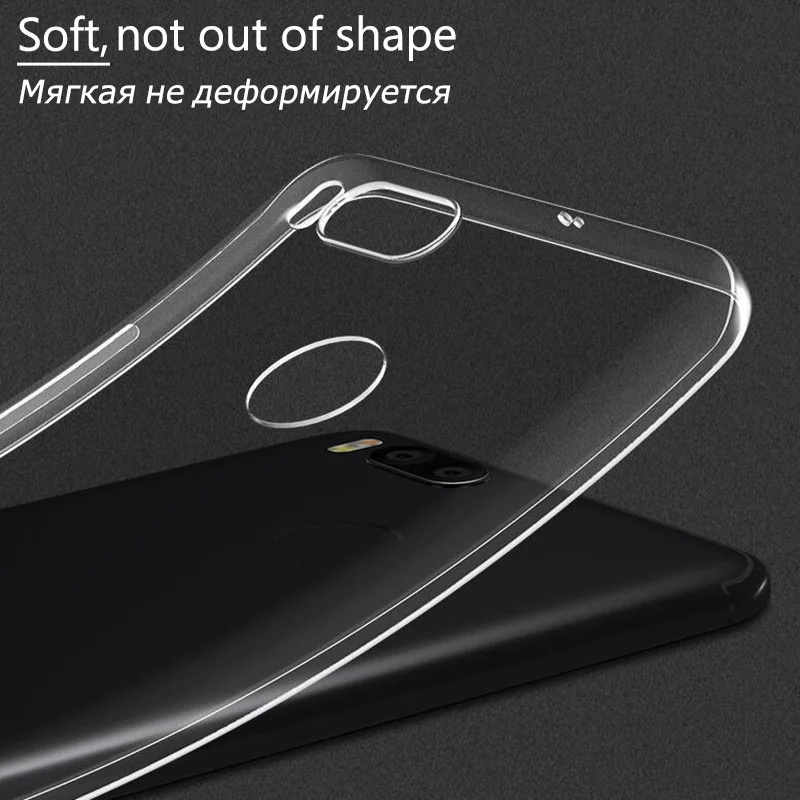 Прозрачный силиконовый чехол для Xiaomi Redmi Примечание 5A премьер-профессионал ТПУ 5