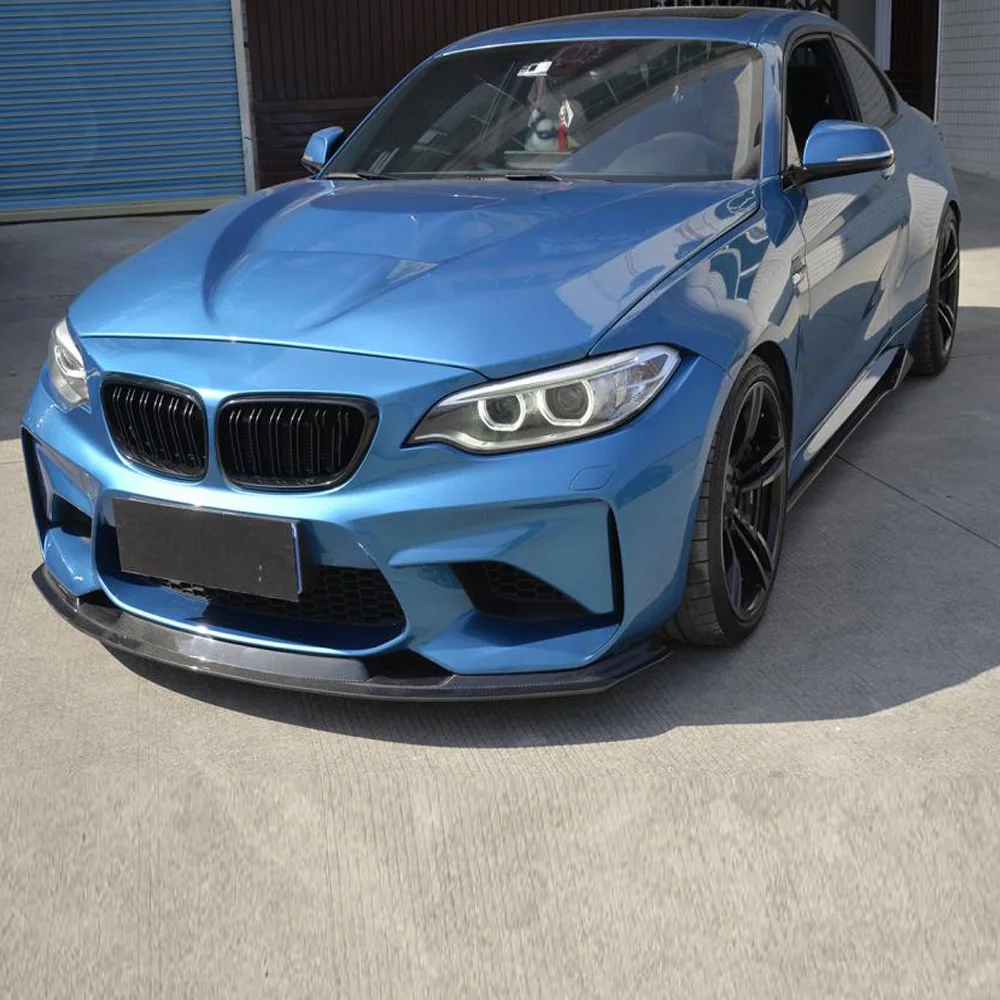 Сплиттер для передней и нижней губ из углеродного волокна F87 M2 BMW coupe 2016 2017