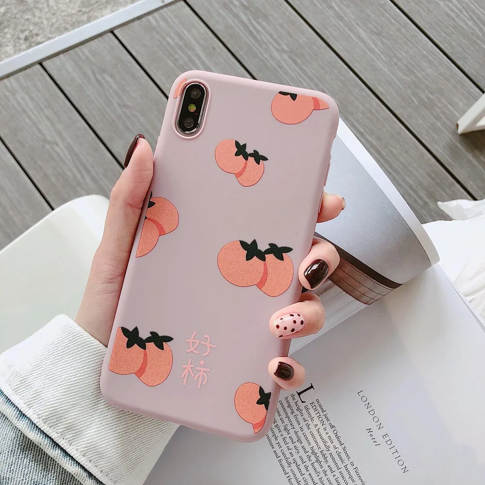 2 Чехол Heyytle с мультяшным фруктовым узором для iPhone 8, 7 Plus, 6, 6 S, чехол, ультра тонкий чехол с молочным чаем для iPhone X, XS, MAX, XR, пара Fundas - Цвет: 2