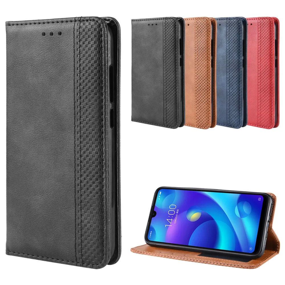 Роскошный тонкий кожаный чехол книжка в стиле ретро для Xiaomi Mi Play 5 84 дюйма кошелек