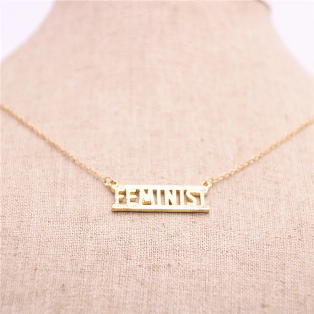

New element letter shape Pendant necklace Women's rights symbol Pendant necklace designed for women