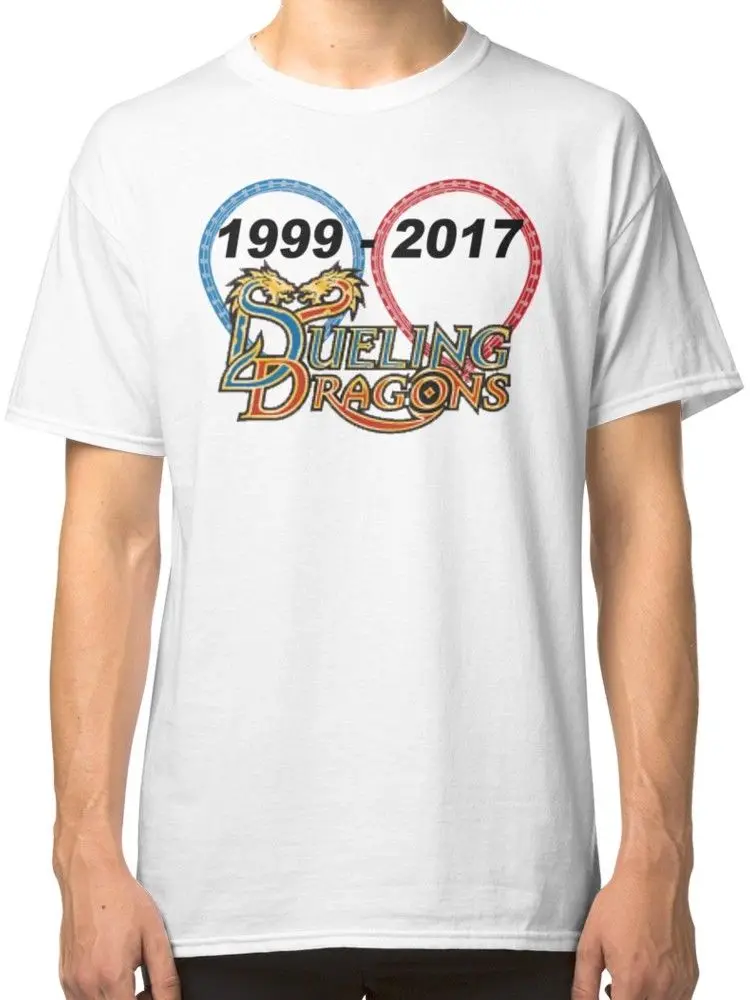 Дуэльный драконов 1999-2017 белая футболка футболки Костюмы | Мужская одежда