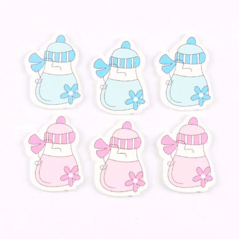 Без отверстия синий/розовый прекрасный бутылочка для кормления живопись