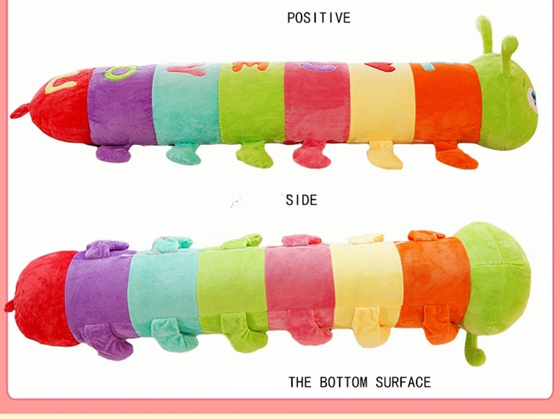 Красочные Прекрасный мягкий жир мультфильм Caterpillar плюшевые подушки детские большой Мягкие Аниме игрушки «гусеницы» кукла животных милый подарок украш