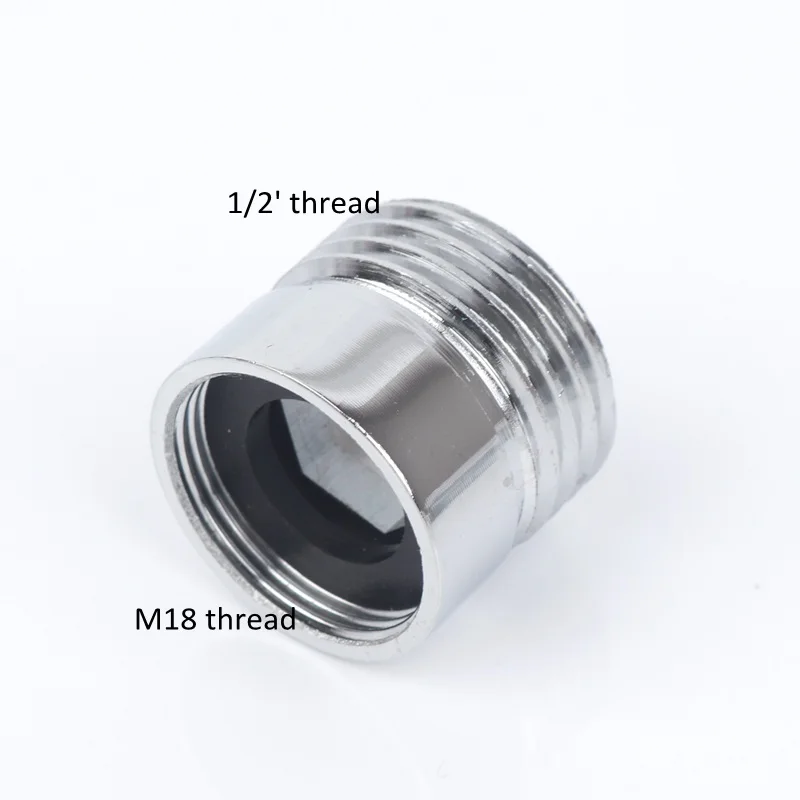 Переходник из нержавеющей стали с наружной резьбой 1/2 "на M18 1 шт.|Соединители