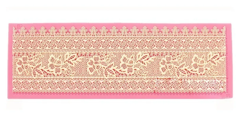 Кружевной коврик инструмент для выпечки силиконовый с цветочным рисунком