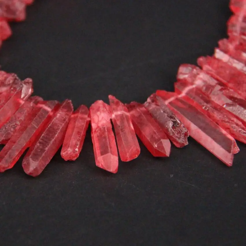 Бусины из титана и Красного кварца с верхним отверстием 15 5 дюйма|loose beads|beads diycrystal