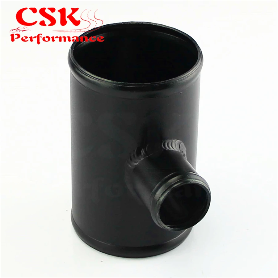 Aluminium T Shape Tube Pipe Joiner 3&quot / 2.75&quot OD for 35mm BOV Adapter Black |