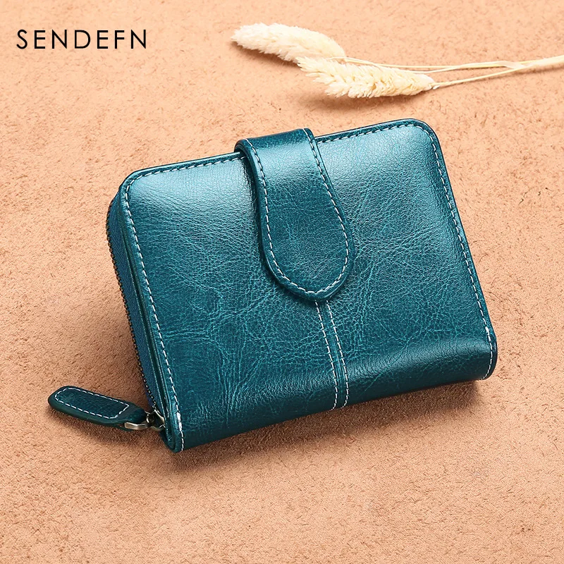 SENDEFN короткие ботинки из натуральной кожи, Для женщин кошелек женский, клатч Сумки из коровей кожи портмоне держатель для карт, модный костюм высокого качества