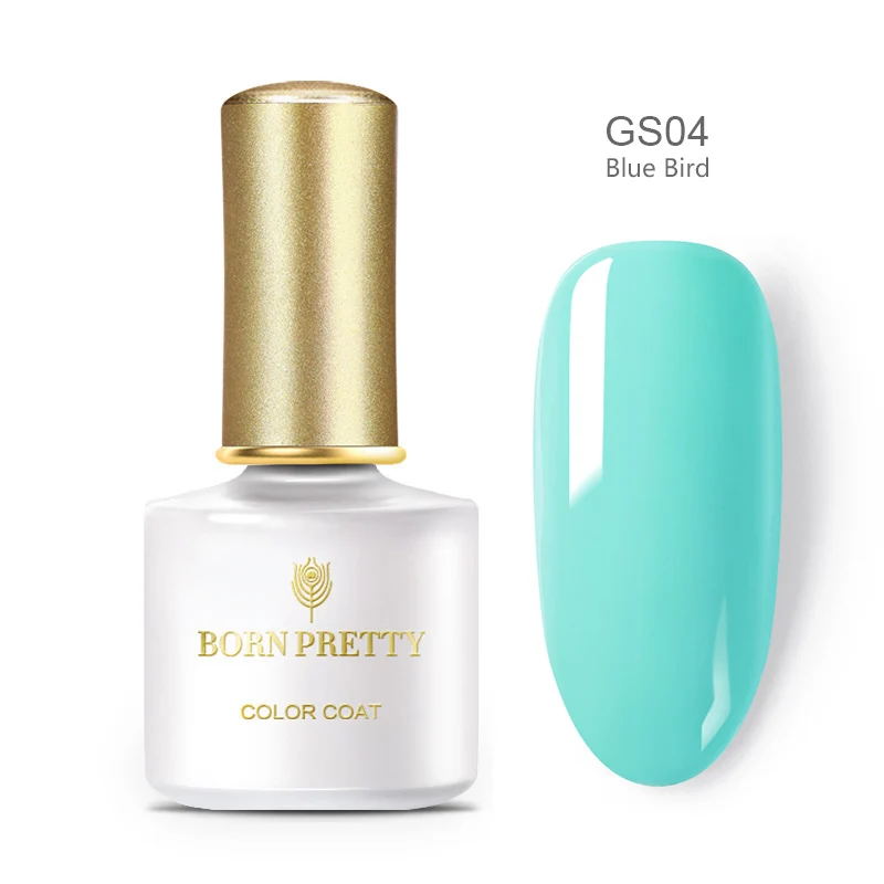BP-GS04 Серия BORN PRETTY, весенний Гель-лак для ногтей, чистый цвет для ногтей, зеленый маникюр, замачиваемый, УФ-Гель-лак, верхнее покрытие, лак - Цвет: BP-GS04