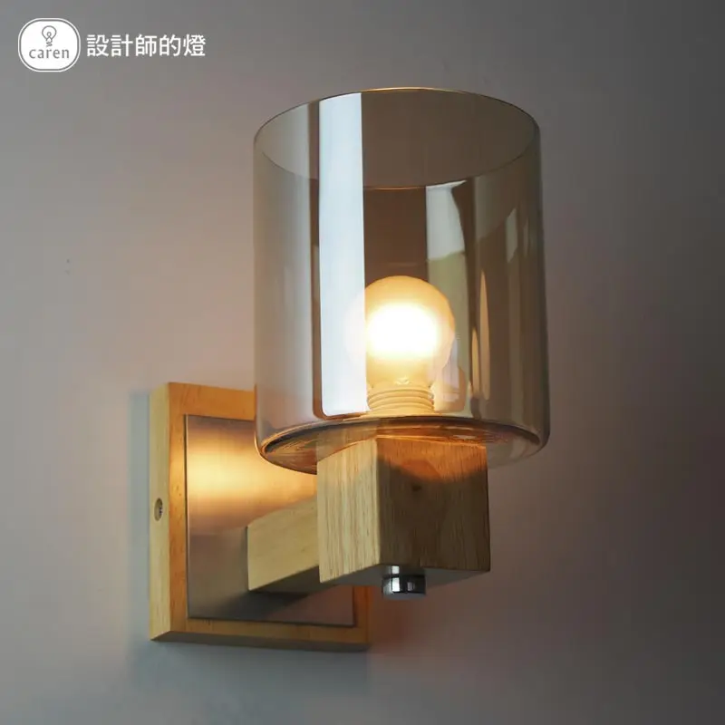 Фонасветильник в ретро стиле из дуба для спальни|wall lamp vintage|wood wall lampdesigner |