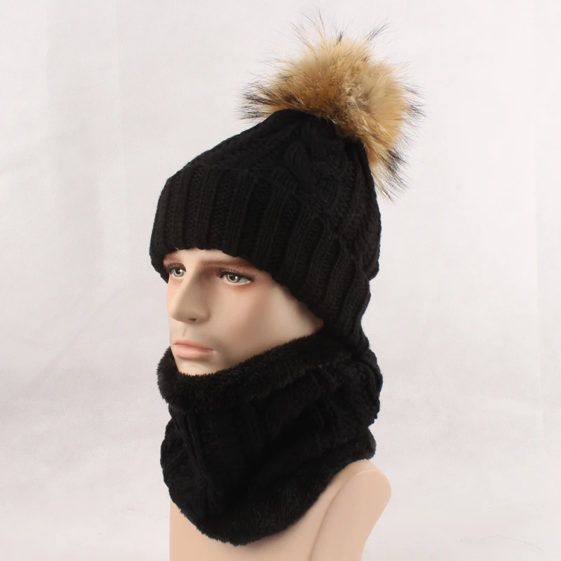 Зимняя вязанная круглая Лыжная Шапочка Для мужчин прокладочным холстом из