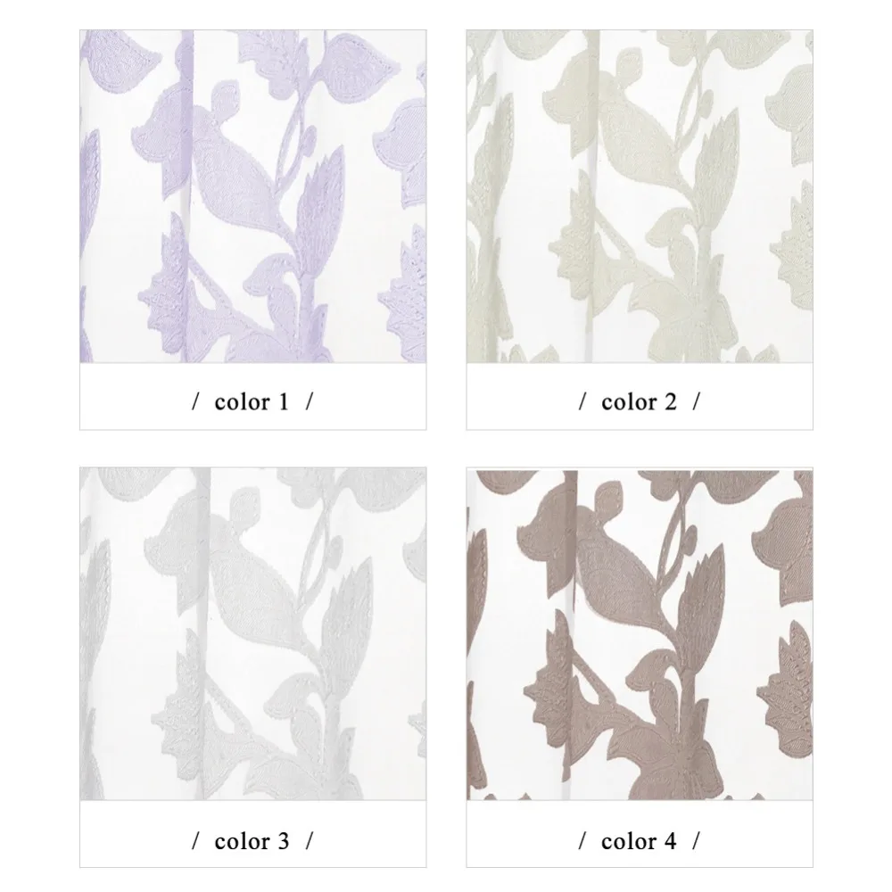 NAPEARL Тюль Шторы цветочный дизайн оконная обработка многоцветная ткань готовые