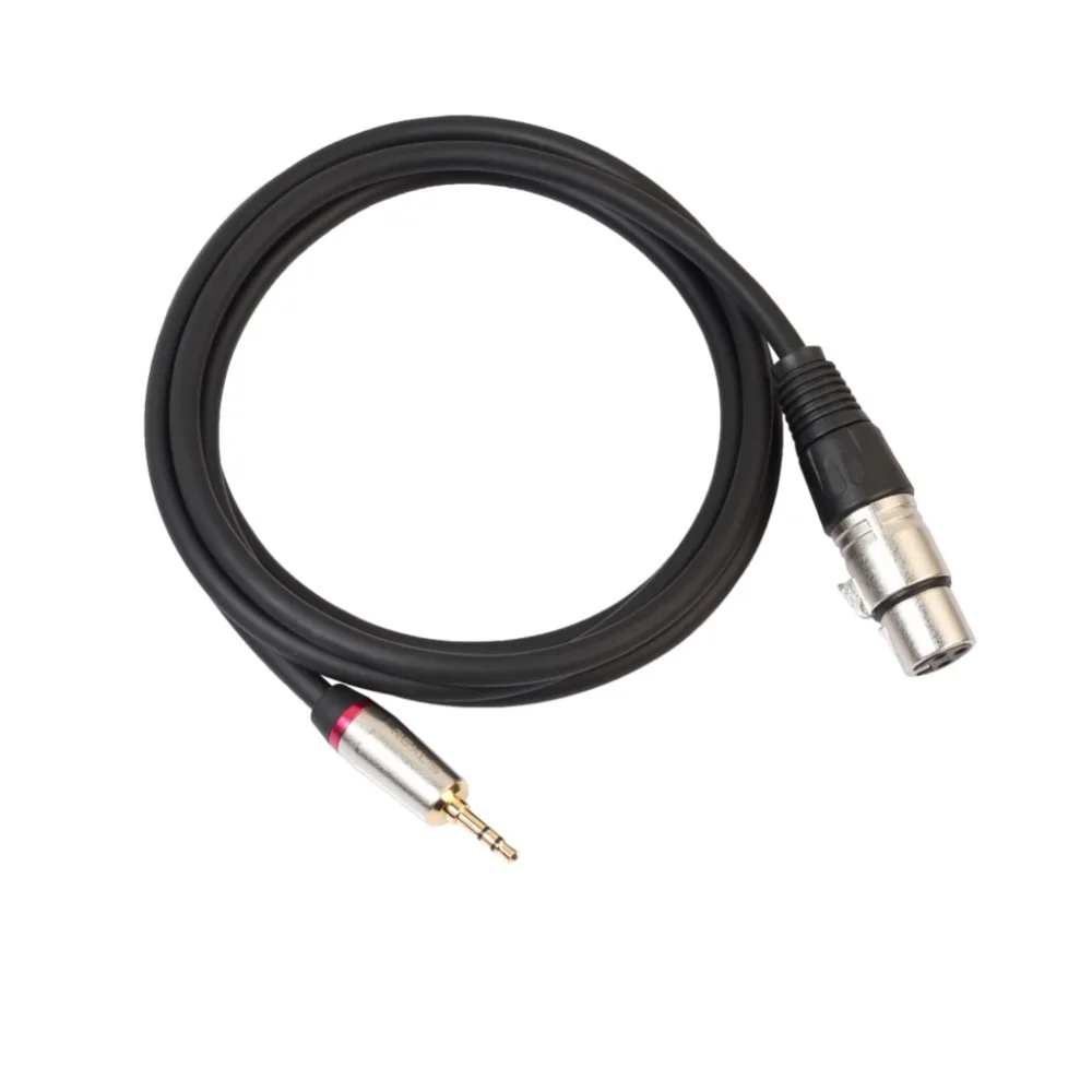REXLIS XLR 3-контактный разъем для правого угла 1/8 XLR3F 3 5 мм TRS DV камеры/микрофона mic