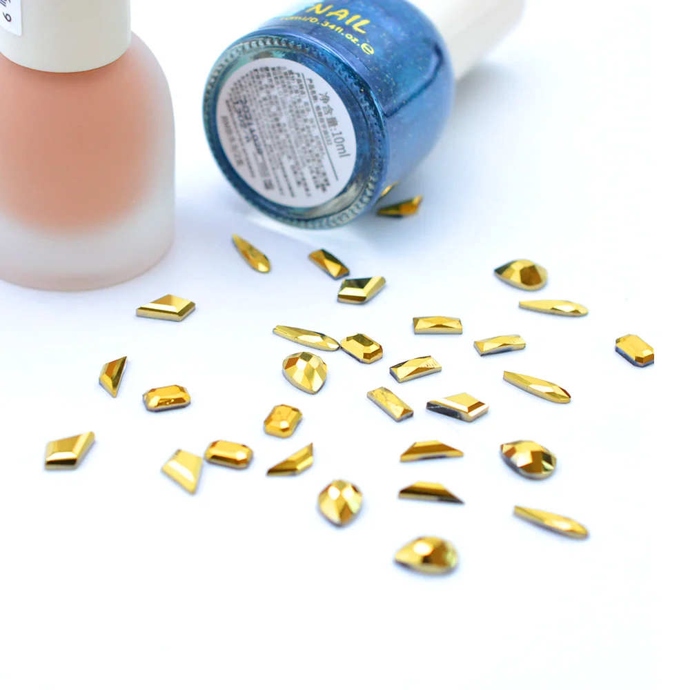 100 шт./упак. 11 видов стилей 3D блестящие украшения для ногтей своими руками Стразы
