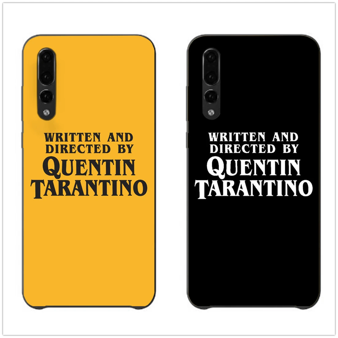 Черный чехол для телефона Quentin Tarantino, написанный и направленный, для Sotf, TPU, huawei p20, p30lite, p10, p8, p9, эстетический чехол