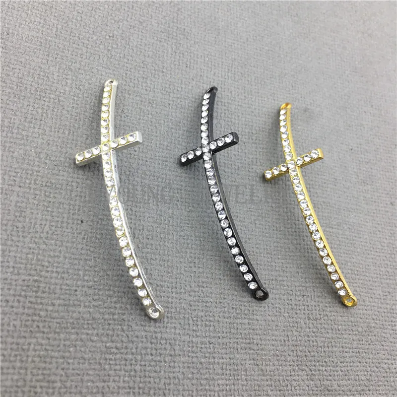 MY0651 стразы крестообразный соединитель для браслета или ожерелья|rhinestone crosses for
