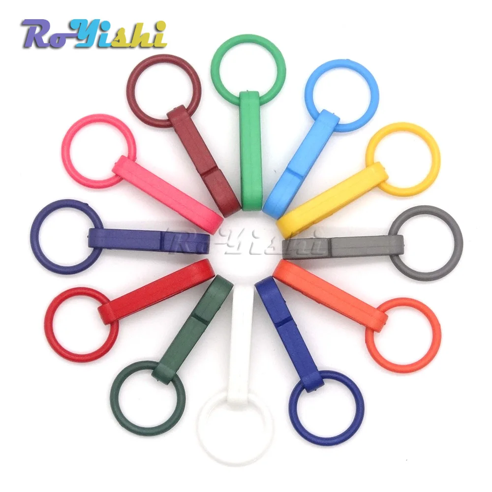 100 шт./упак. Красочные перчатки крюк пластиковые пряжки карабин с уплотнительным
