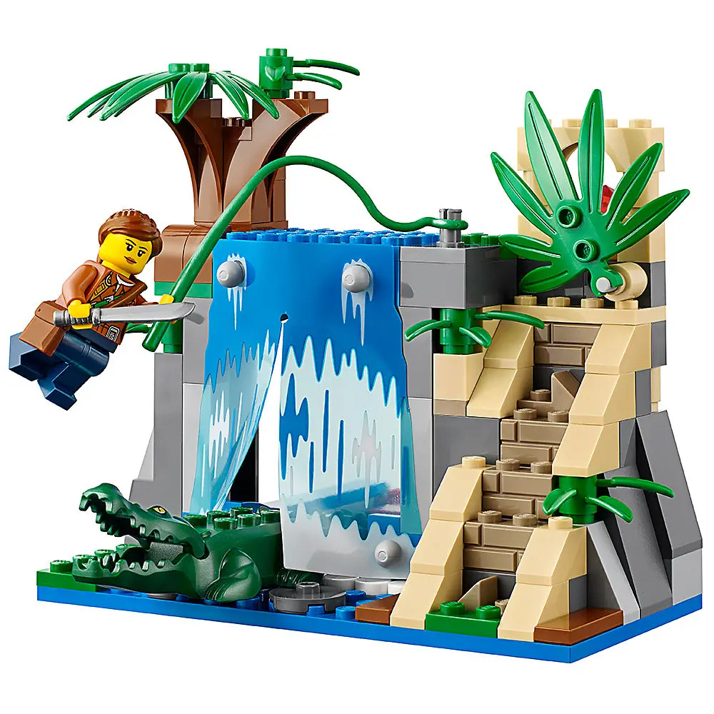 Jungle Mobile LAB 460 шт. строительные блоки город исследователи джунглей 60160 игрушки для