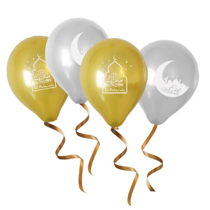 ZHEYIKE 10 дюймов Balony баллоны ИД Мубарак шары исламский Новый год украшения Днем
