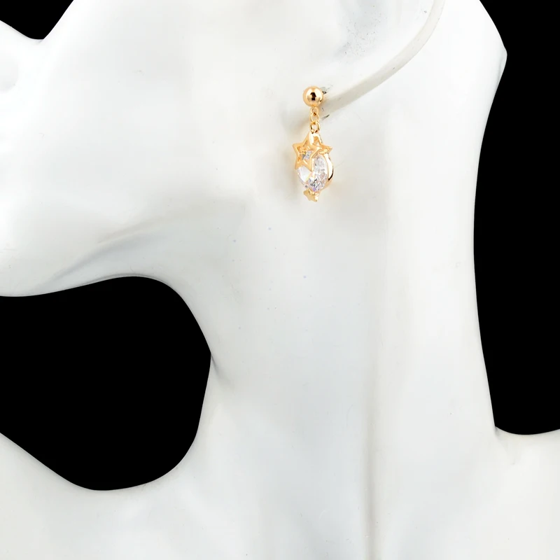 Женские серьги-гвоздики со звездами TOUCHEART свадебные серьги золотого цвета с