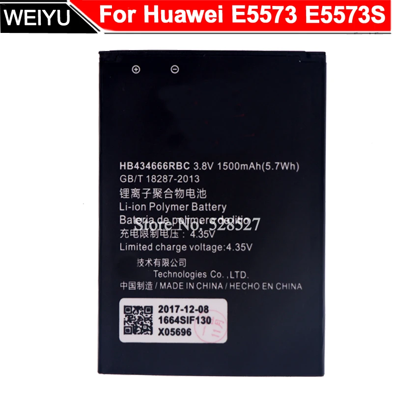 Для huawei E5573 E5573S E5573s 32 320 606 806 батарея аккумуляторная HB434666RBC 1500 мА ч|batteries batteries|battery for