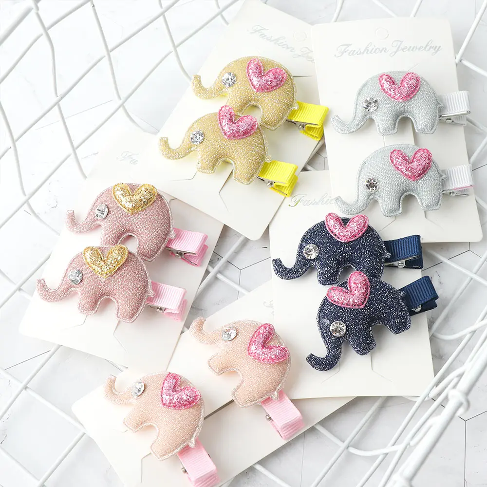 2 шт. заколки для волос со слоном детей детские девочек в форме милых животных