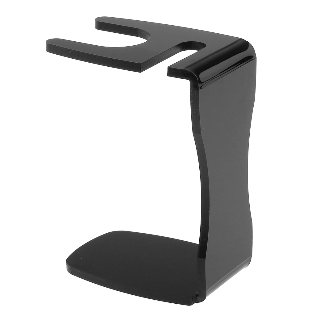 Premium Shaving Brush Holder Razor Stands Salon Arcylic Drip Stand For Men Mug Black | Красота и здоровье