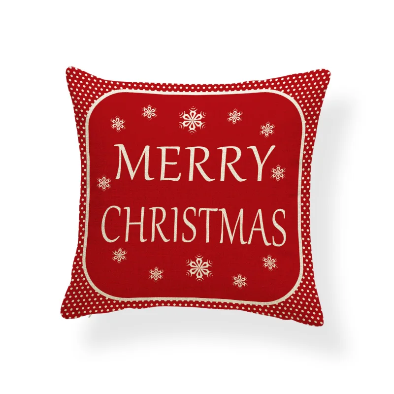 Счастливая Праздничная наволочка Снежинка лепесток дерево Счастливого