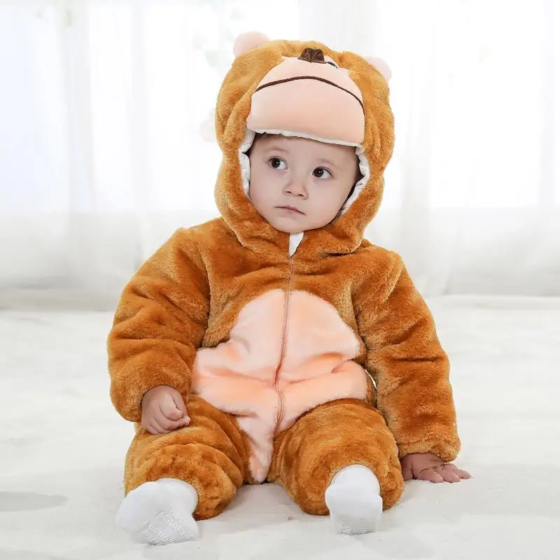 

Детский комбинезон с животными, Рождественская Одежда для девочек, детский зимний комбинезон для детей 12 месяцев, унисекс, одежда для детей от 1 до 2 лет