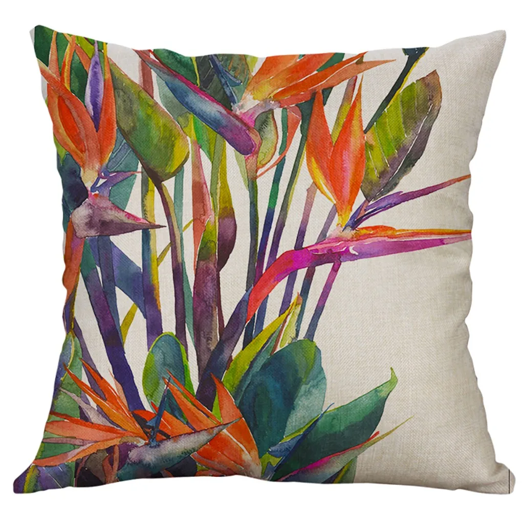 Растительная Акварельная Скандинавская пасторальная Простая цветная хлопковая